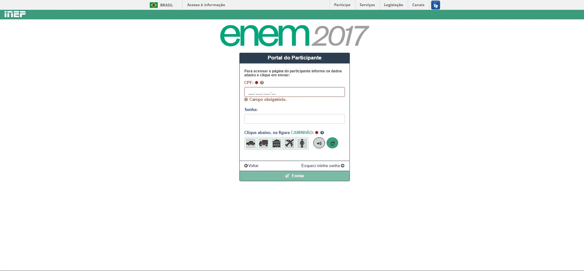 No momento, você está visualizando Como acessar sua Página do Participante Enem 2017