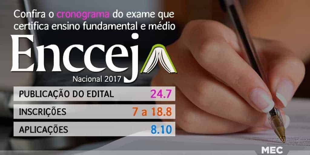 Prazo para inscrições no Encceja termina hoje