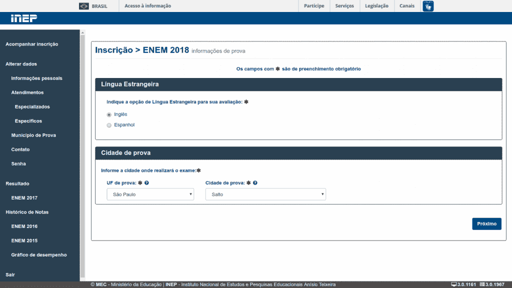 No momento, você está visualizando Como alterar os dados de inscrição do Enem 2018